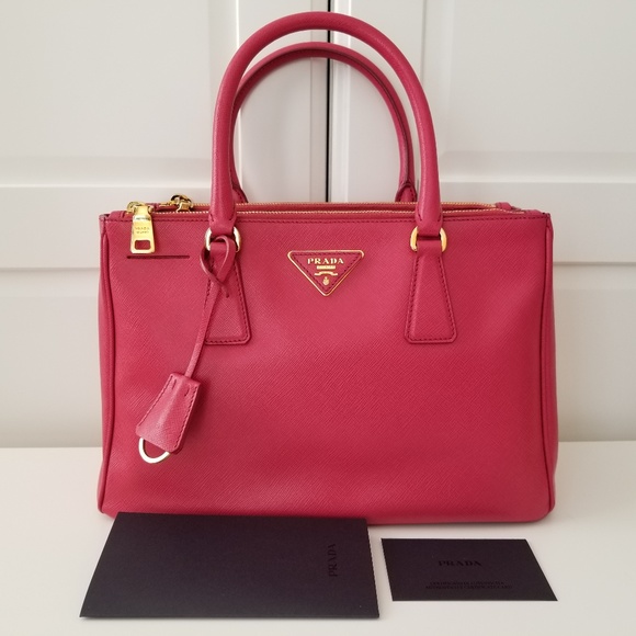 Prada Handbags - Prada Peonia Saffiano Satchel Bag